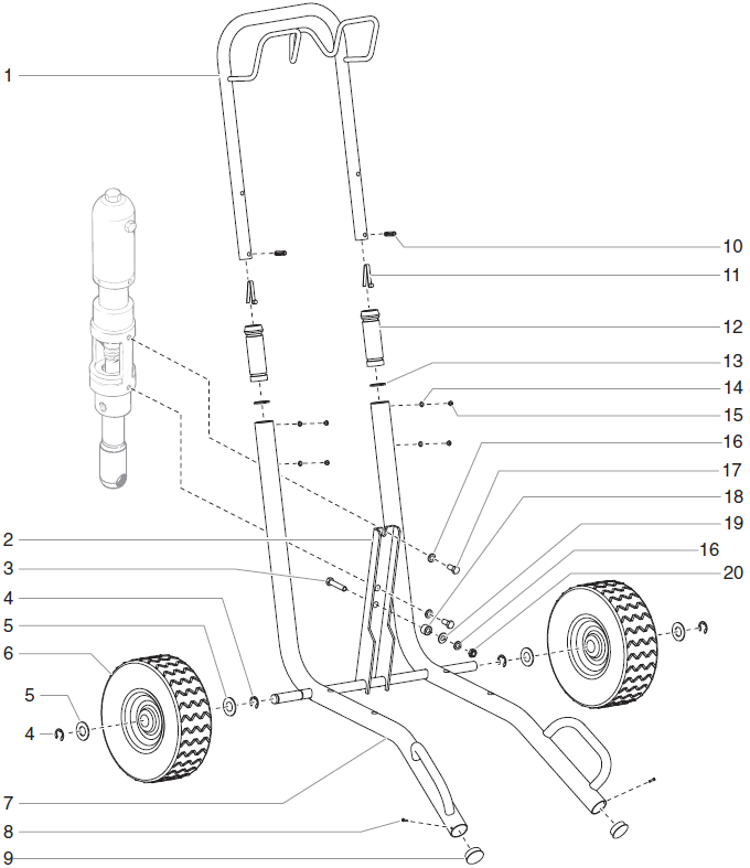 PowrTwin 4900XLT Cart Assembly Parts